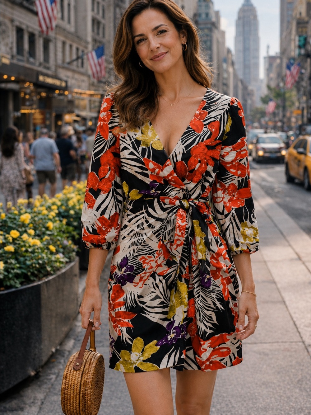 🇫🇷See By Chloé Odile Silk Floral Dress Paris Designer Size 6 French Designer